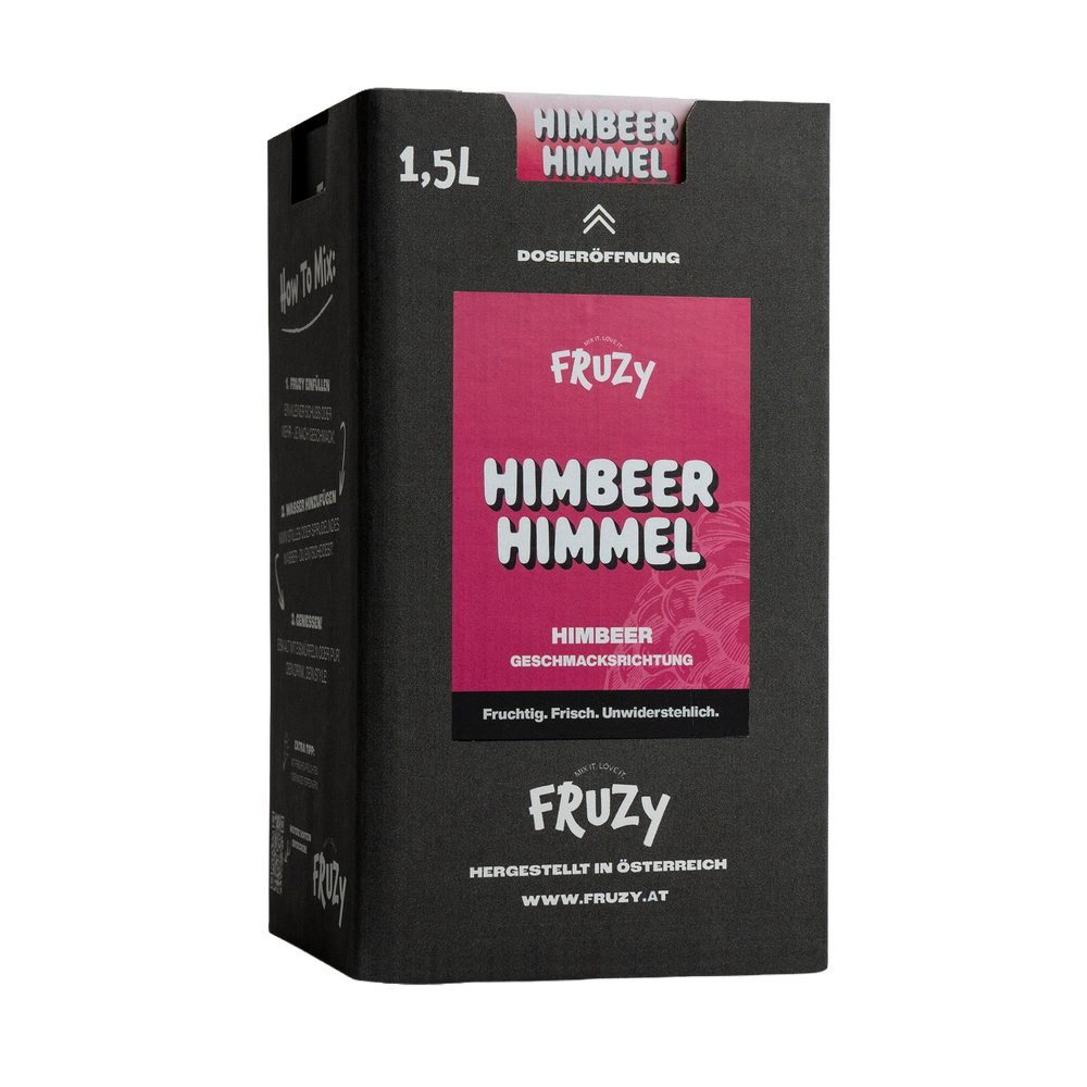 FRUZY Himbeer Himmel Fruchtsirup 1,5L – Einzelbox
