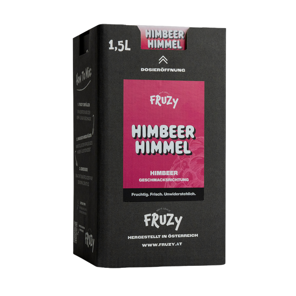 FRUZY Himbeer Himmel Fruchtsirup 1,5L – Einzelbox