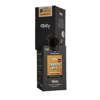 FRUZY ZERO Tropen-Mix Fruchtsirup Mango-Maracuja ohne Zucker 1,5L – Doppelpack gestapelt